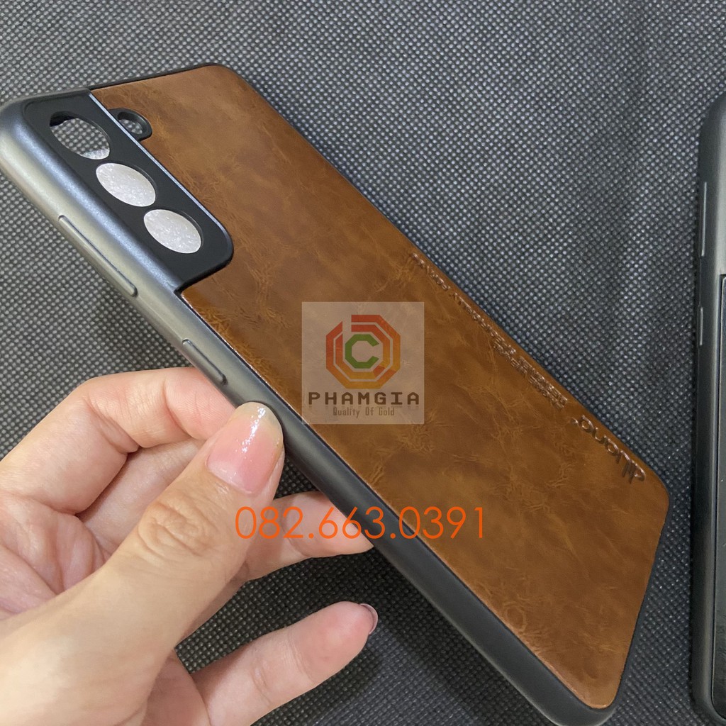 Ốp da Samsung Galaxy S21 / S21+ ( S21 plus )/ samsung s22+, ss s22 dẻo có viền bảo vệ cam