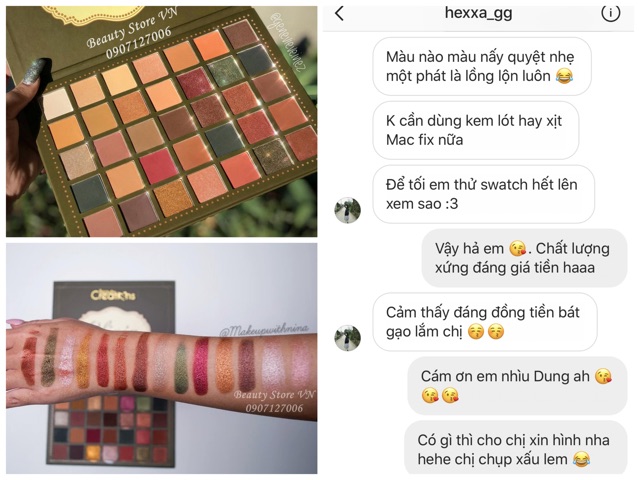 Bảng Phấn Mắt Olivia  [Tặng 1 Chì Kẻ Mắt Waterproof 50k] Beauty Creations 35 Eyeshadow Palette