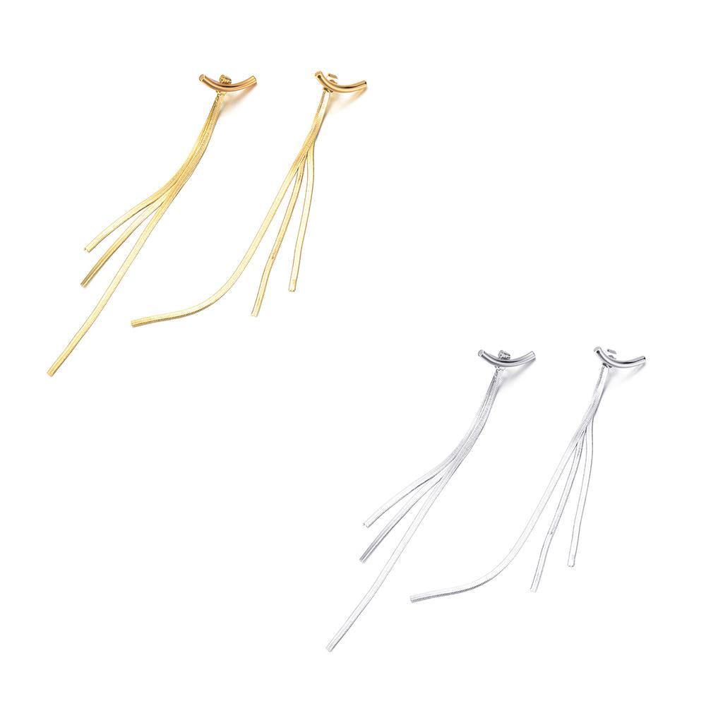 Đôi Bông Tai Dáng Dài Họa Tiết Hình Học Thời Trang Cho Nữ