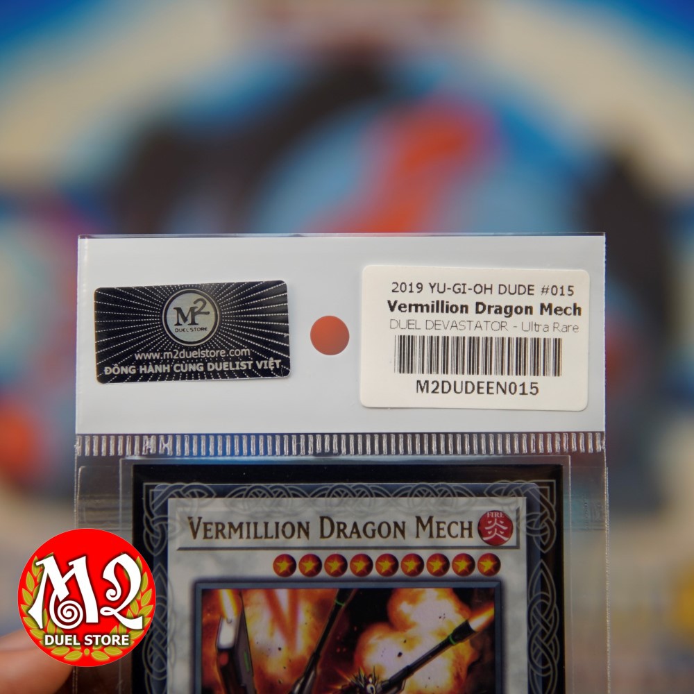 Thẻ bài yugioh DUDE-EN015Vermillion Dragon Mech - Ultra Rare -  Bảo quản M2SCCQ-LITE