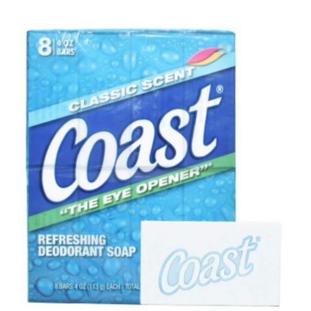 Xà phòng Coast USA của Mỹ - lốc 8 cục × loại 113g