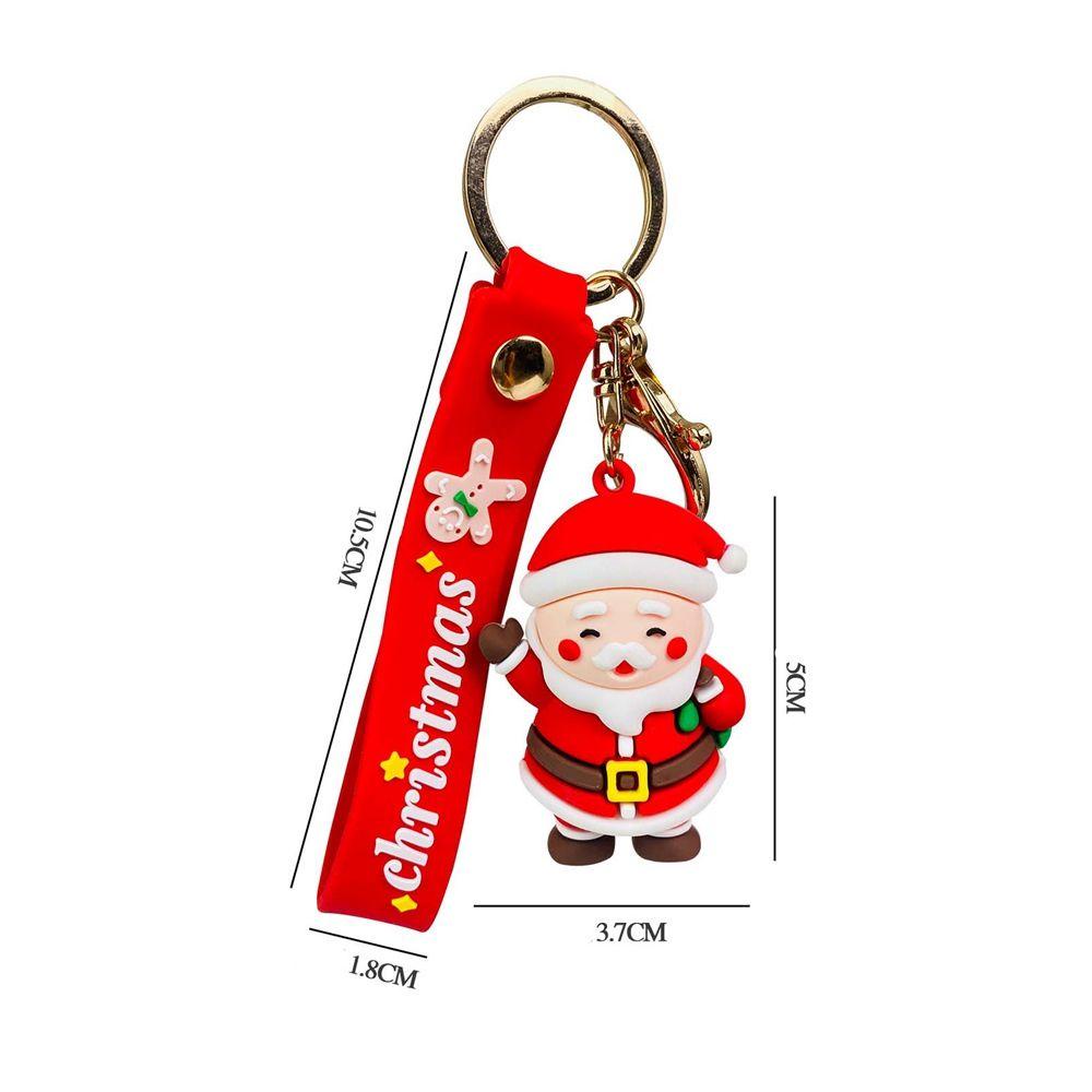 Móc Chìa Khóa Bằng Pvc Hình Ông Già Noel Hoạt Hình Sáng Tạo