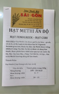 Hạt Methi 500g