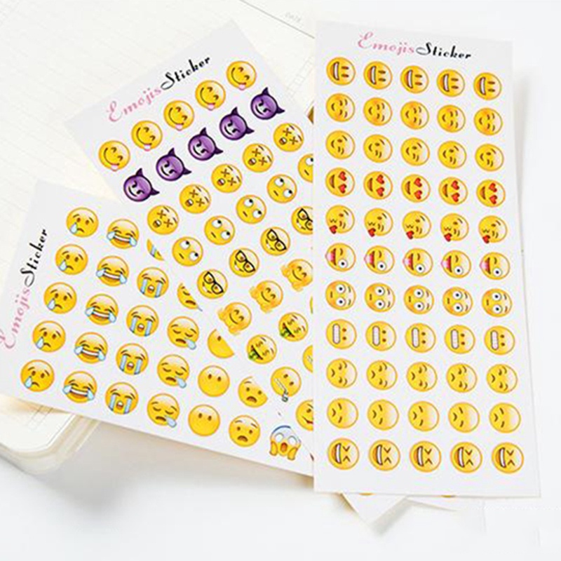 Set 12 Tấm Sticker Dán Trang Trí Họa Tiết Hoạt Hình Đáng Yêu