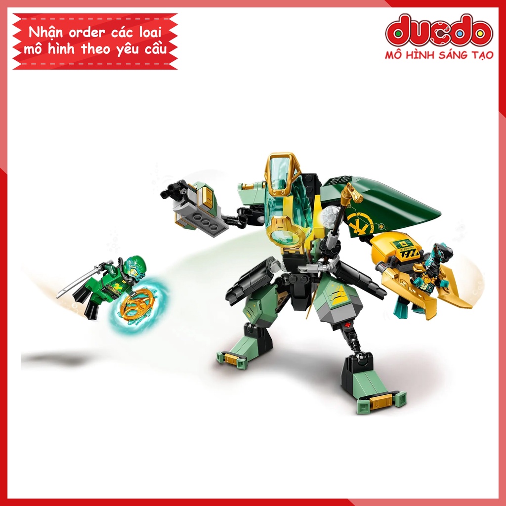 07082 TANK 60082 Lắp ghép Ninjago Chiến giáp Hydro của Lloyd - Đồ chơi Xếp hình Mô hình Ninja 71750 BLA LRI