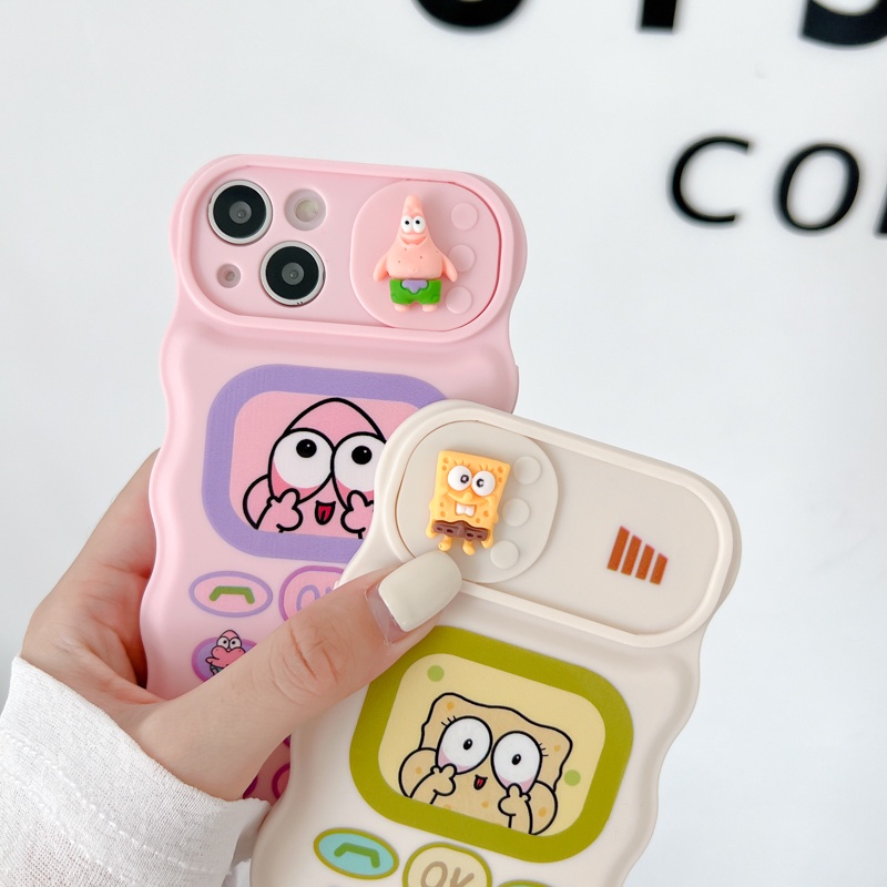 Ốp Điện Thoại Silicon Mềm Hình SpongeBob Dễ Thương Cho iPhone 12 13 11 PRO MAX XR 11 12 PRO
