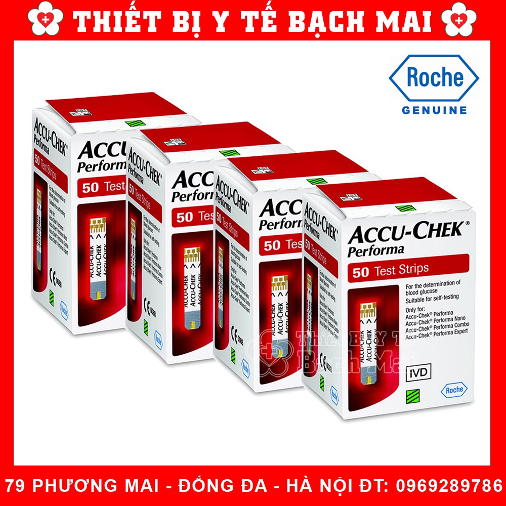 Que Đường Huyết Accu-Chek Performa (Hộp 50que)