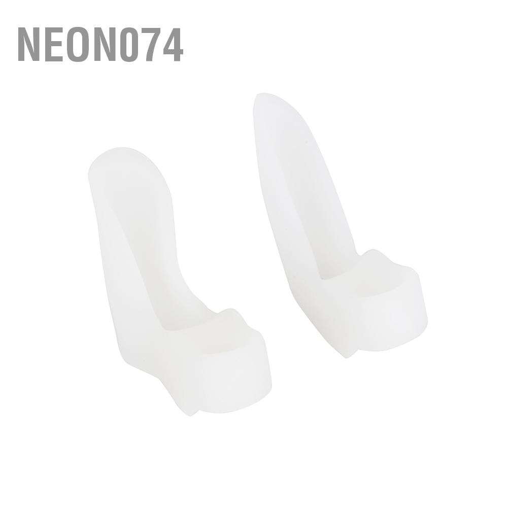 Neon074 2 Pcs Gel Silicone Toe Bunion Pain Relief Straighteners Separators Alignment Pad Máy duỗi thẳng ngón chân
