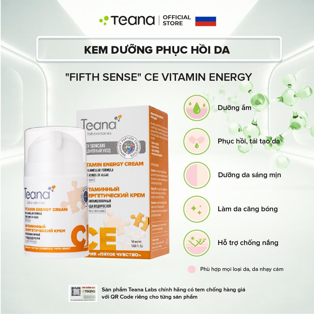 Kem dưỡng Teana "Fifth Sense" CE Vitamin Energy Cream phục hồi da nhạy cảm, xỉn màu 50ml