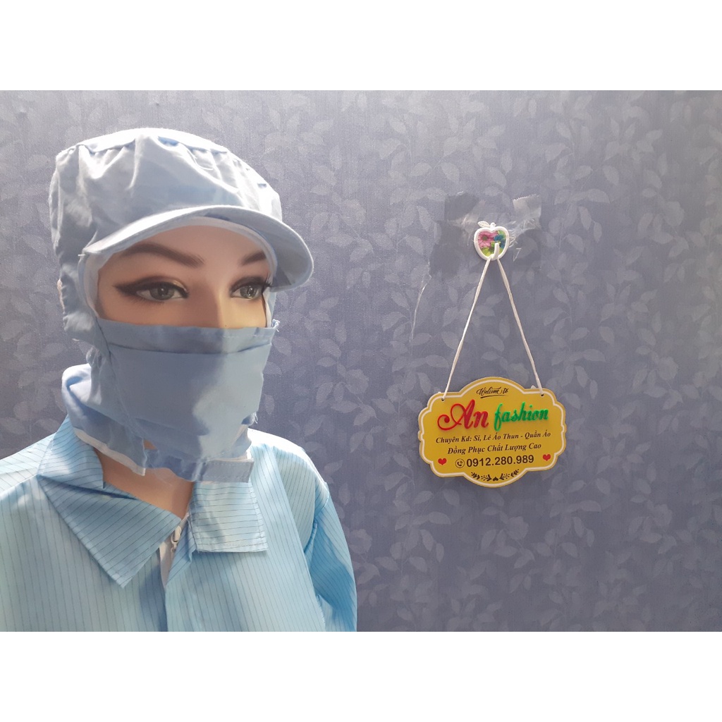 Nón Kết Trùm Silk Phòng Sạch chống tĩnh điện - HÌNH  CHỤP THẬT