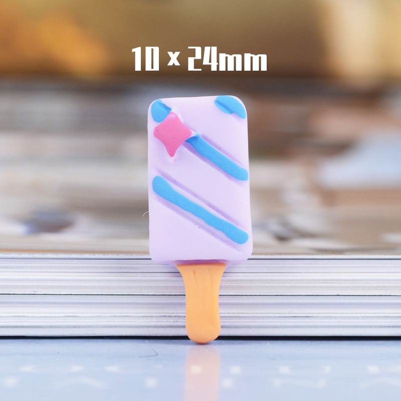 Set 10 Phụ Kiện Trang Trí Hình Cây Kem Xinh Xắn