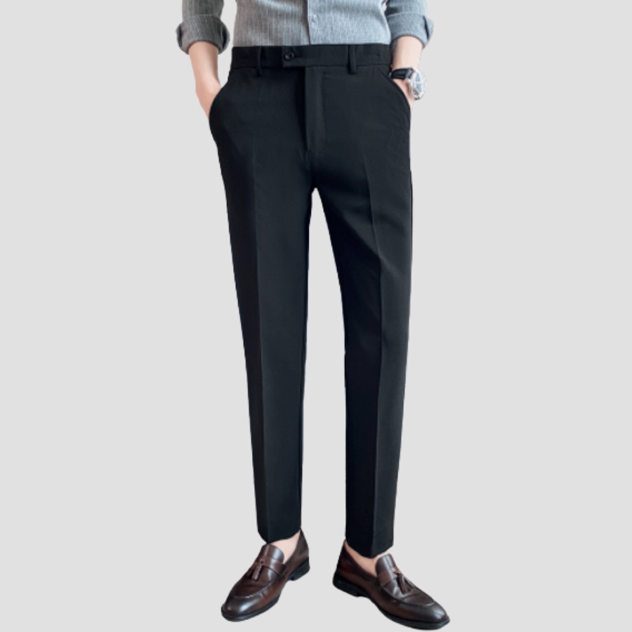 Quần Tây Âu Nam BASIC Ống Côn Công Sở Form Đứng Kiểu Dáng Basic Lịch Lãm Trẻ Trung Hàn Quốc