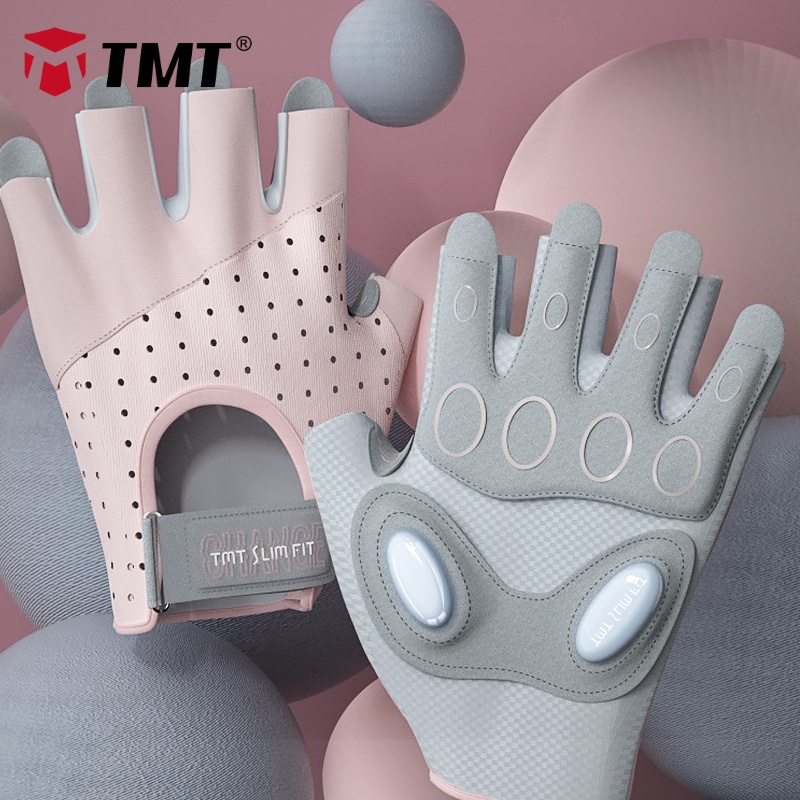 Tmt Găng Tay Hở Ngón Tập Thể Thao Hở Ngón Thoáng Khí Cho Nữ