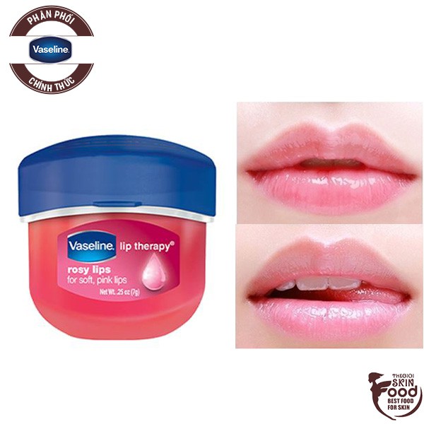 Sáp Dưỡng Môi Hồng Xinh Xắn Vaseline Lip Care 7g (Dạng Hũ)