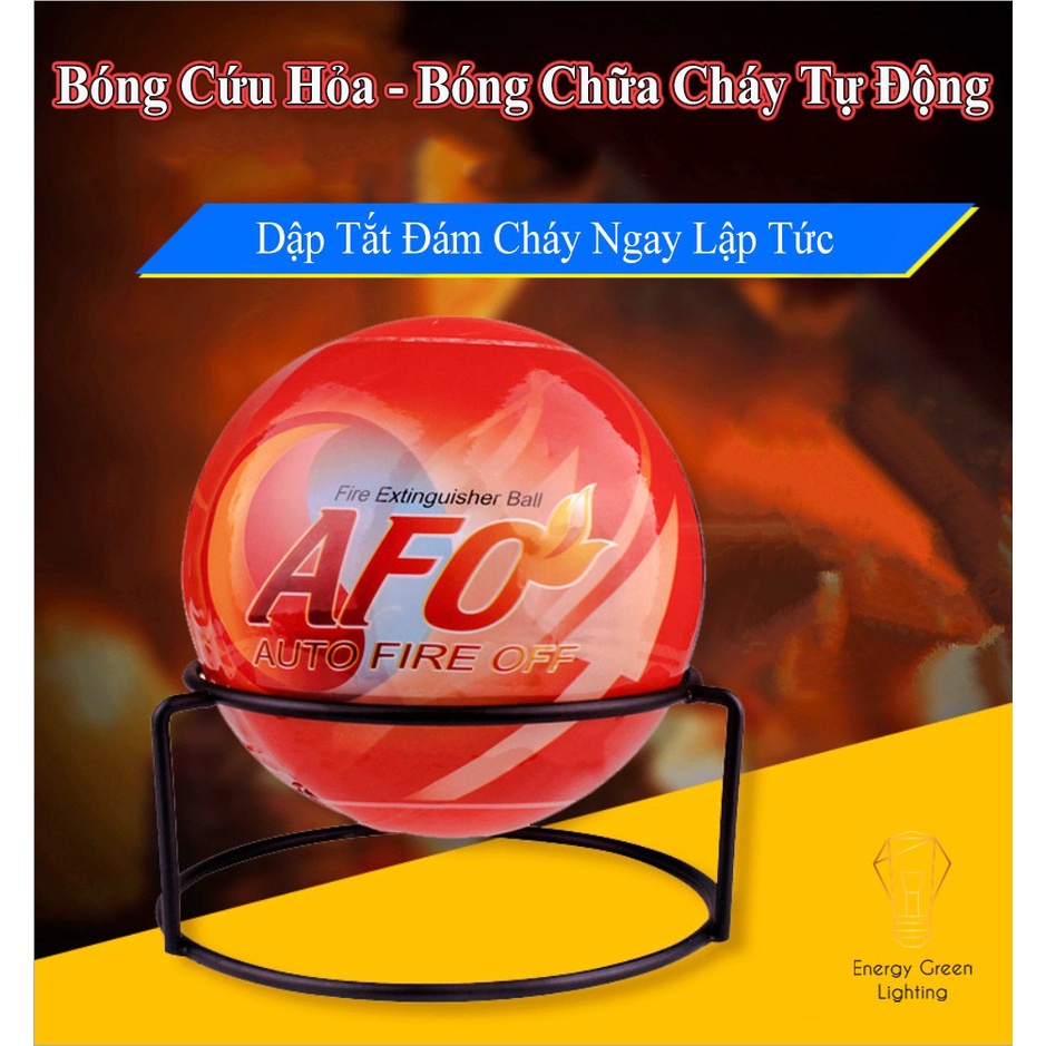 Bóng Cứu Hỏa Energy Green Lighting - Chữa Cháy Tự Động 1.3KG - Dễ Sử Dụng - Dập Lửa Ngay Lập Tức