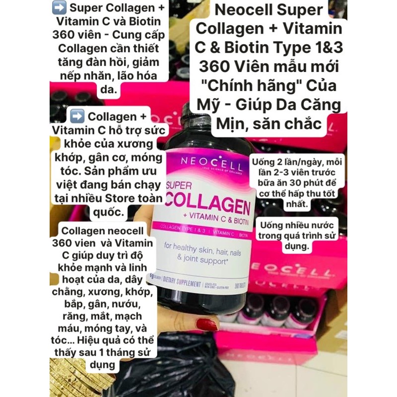 Viên uống đẹp da NeoCell Super Collagen + C