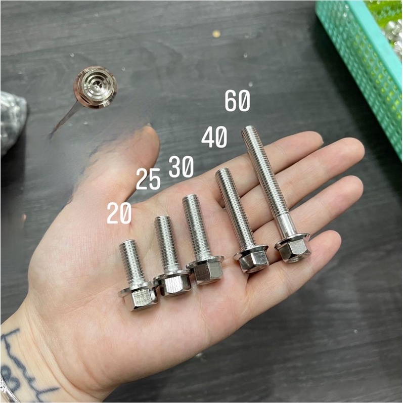 Ốc salaya mẫu thái 8li2-3-4-5-6 đủ size gắn mọi loại xe