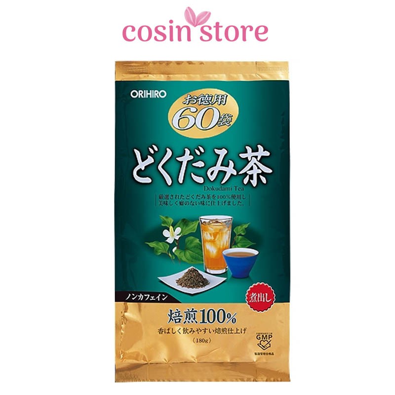 Trà Diếp Cá Orihiro Dokudami Tea 60 túi lọc nhỏ Nhật Bản Cosin Store