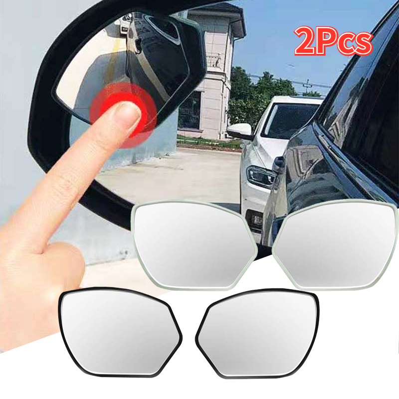 1 Cặp Gương Chiếu Hậu HD Góc Rộng Không Khung Có Thể Điều Chỉnh Chống Sương Mù Cho Xe Hơi