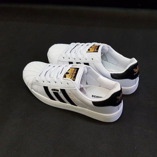 Giày sneaker giày thể thao adidas mũi sò tem vàng nam nữ superstar