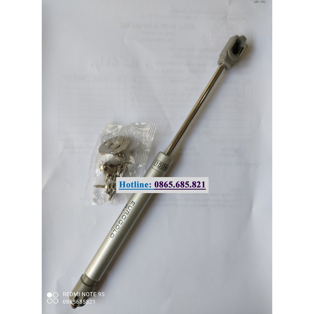 Ty hơi thủy lực 150N, Tay nâng cánh tủ bếp,Piston chống cánh tủ Eurogold, Phukienbep123