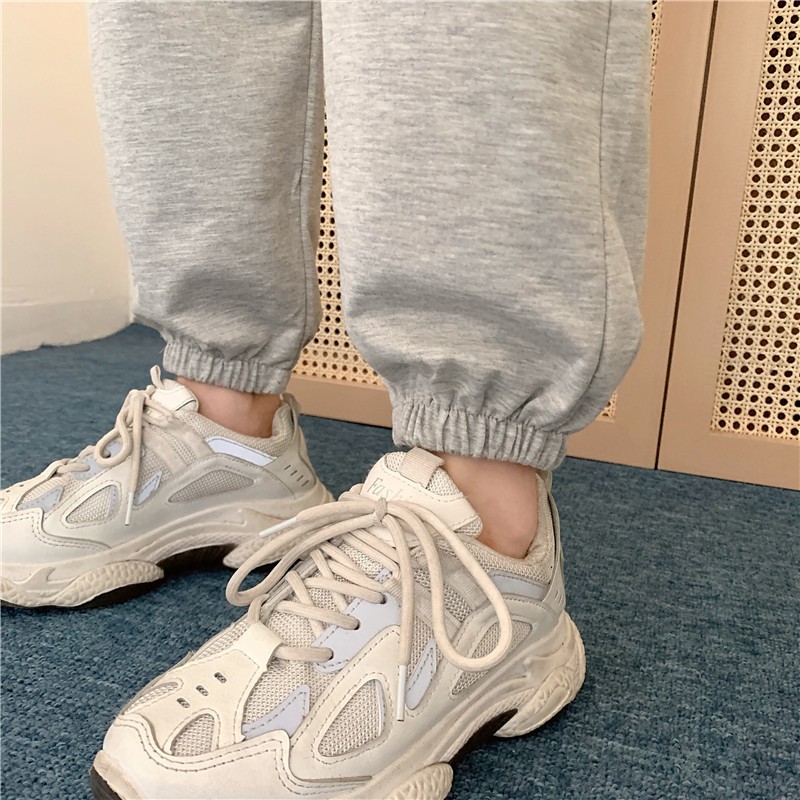 Quần jogger nữ lưng cao GUO-UO chất nỉ da cá phong cách hè thu 2021