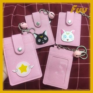 Móc chìa khóa kèm tấm đựng thẻ Sakura Thủ Lĩnh Thẻ Bài, Thủy Thủ Mặt Trăng mẫu 1