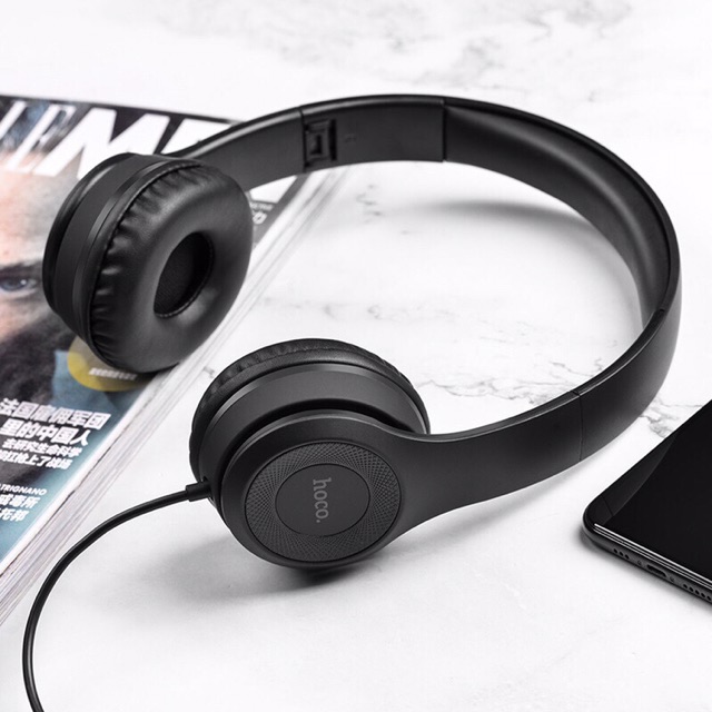Hoco W21-Tai nghe chụp tai wired chân 3.5mm CÓ DÂY