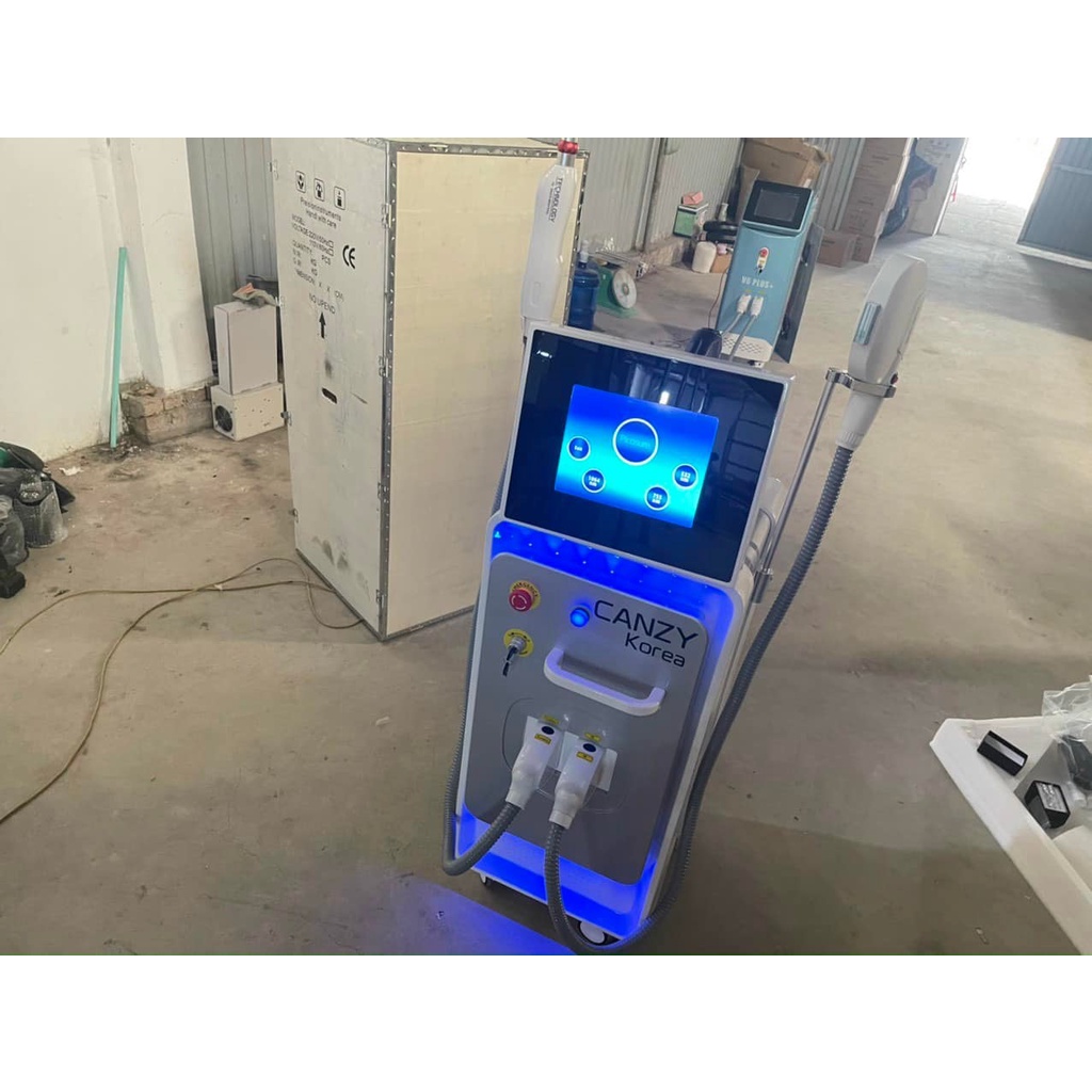 Máy 2in1 Máy Triệt Lông, CANZY KOREA, Máy Triệt Lông &amp; Laser ( Hàng Loại 1 )