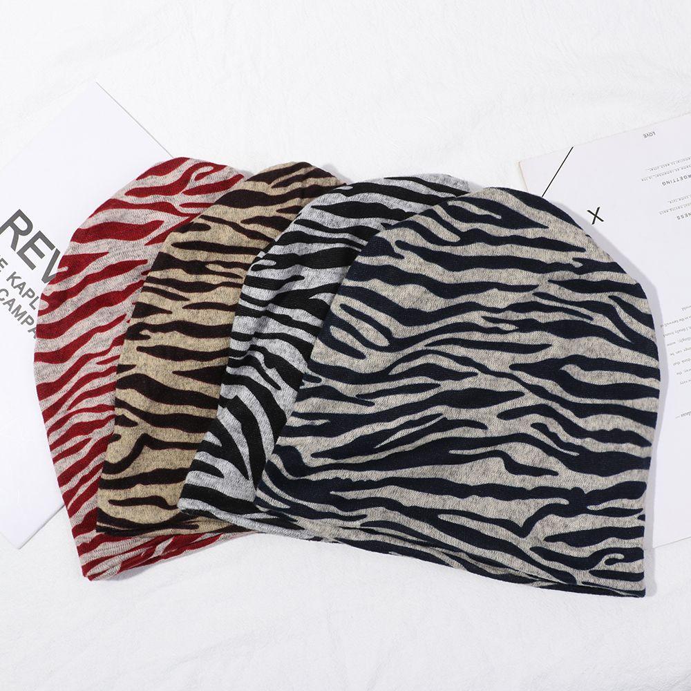Mũ Trùm Đầu Kiêm Khăn Choàng Cổ Chất Liệu Polyester Họa Tiết Kẻ Sọc Thời Trang