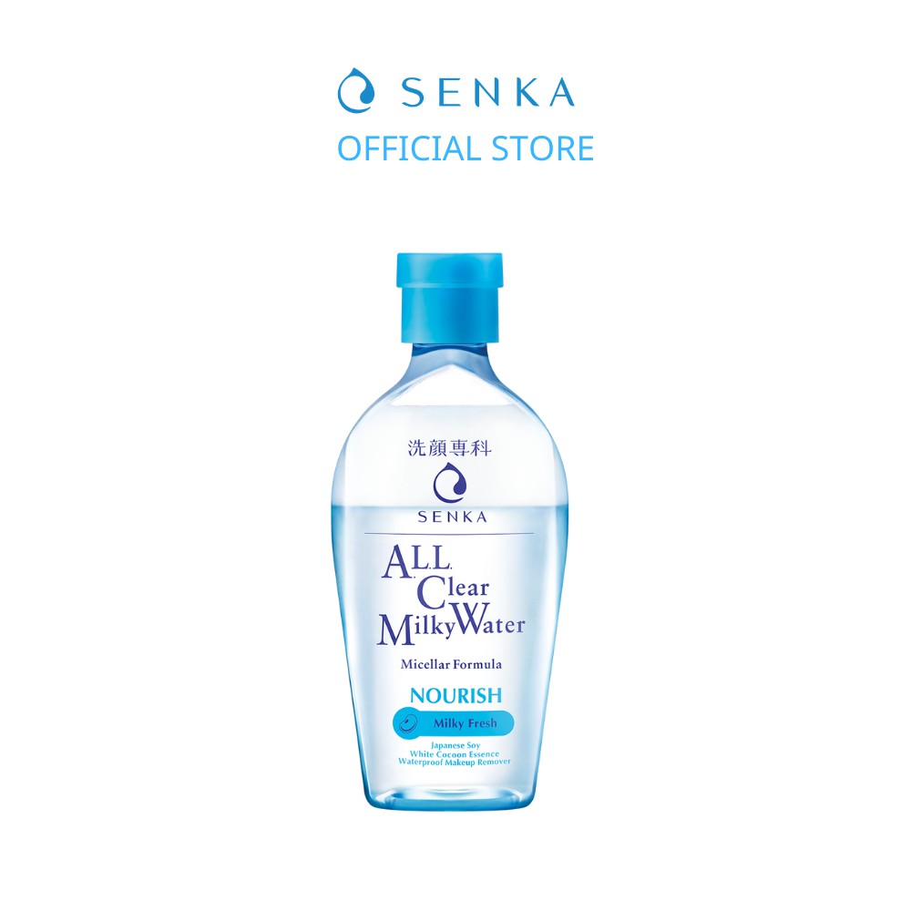 [HB Gift] Nước Sữa Tẩy Trang 2 lớp Senka A.L.L. Clear Milky Water 230ml