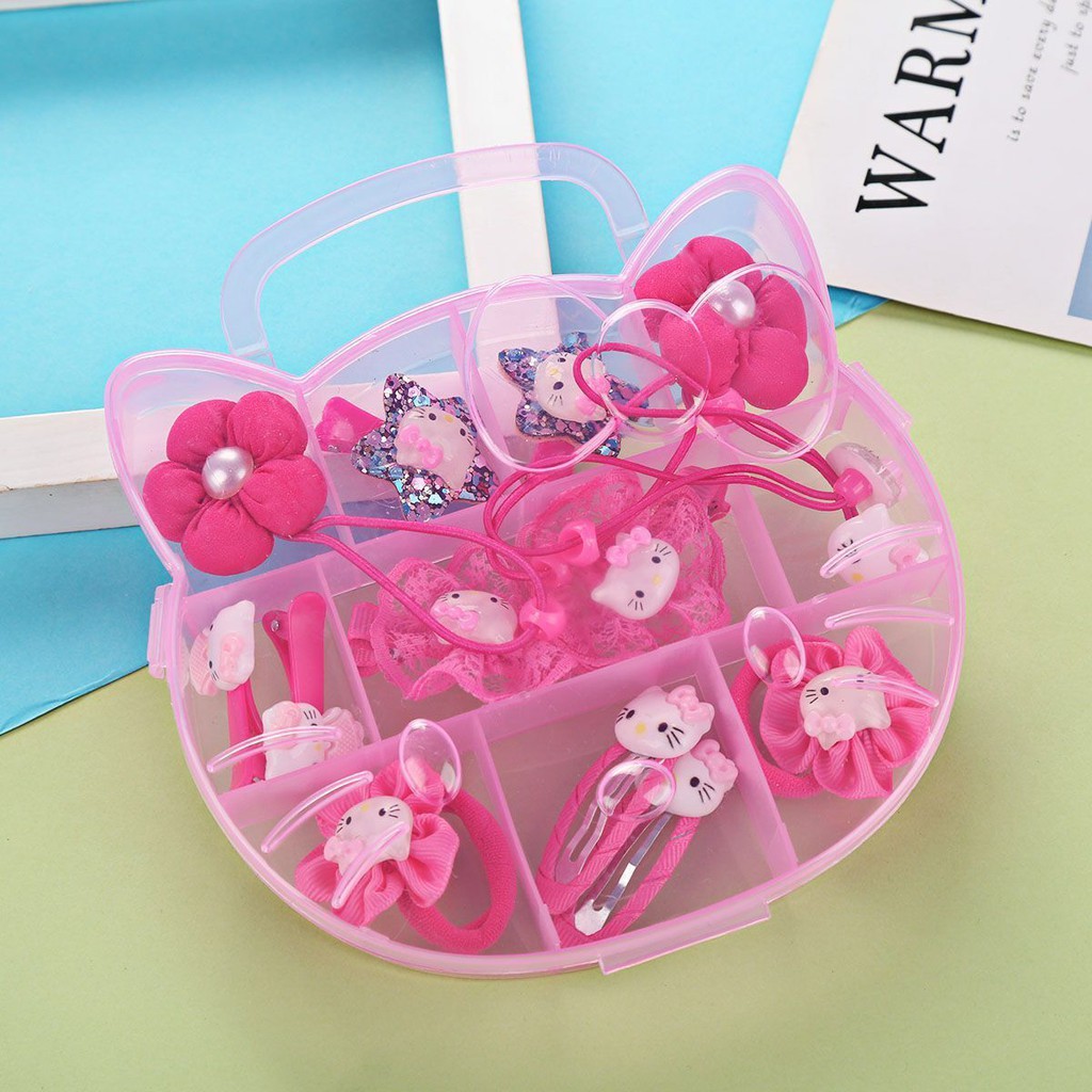 PVN17329 Hộp phụ kiện tóc cho bé HELLO KITTY cho bé T2 .