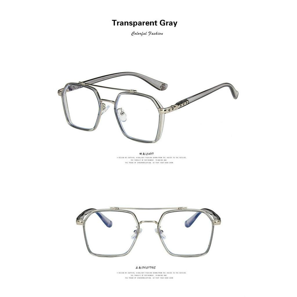 Kính Gọng Đa Giác Chống Ánh Sáng Xanh Thời Trang Cho Nam Nữ