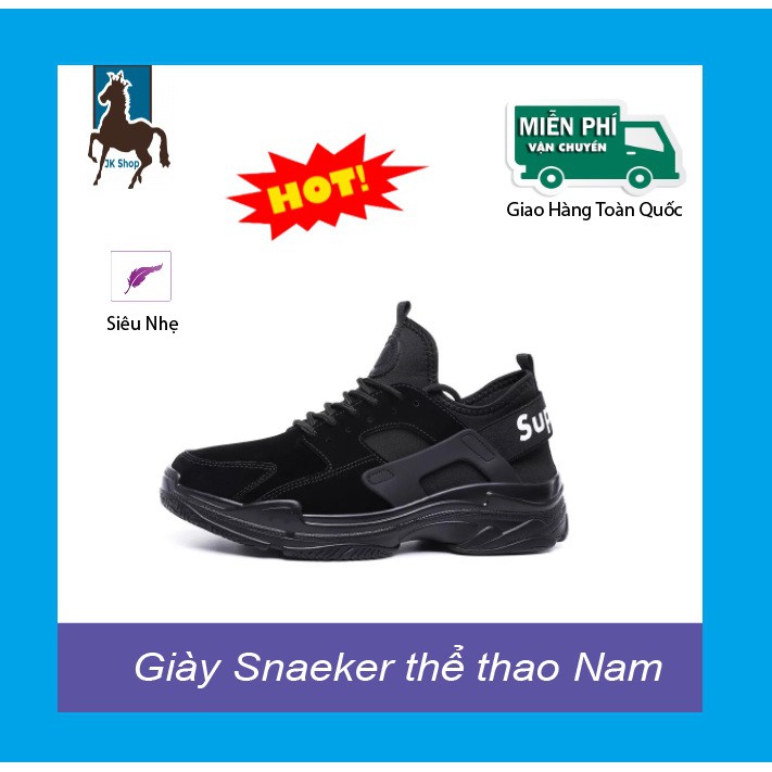 Giày Sneaker Nam Cao Cấp 2019 Siêu Nhẹ