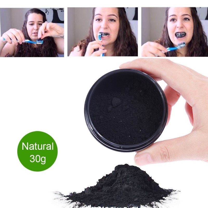 Bột than trắng răng than tre whitening 30g