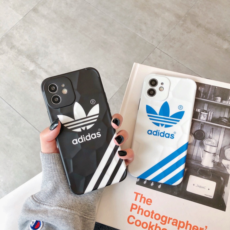 Ốp điện thoại chống sốc in logo Adidas thích hợp cho Iphone 12 I11 Pro Max X Xr Xs Iphone Se 2020 7 8 Plus