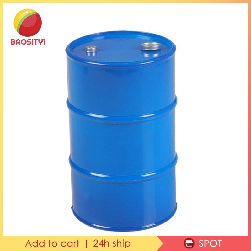 Phụ Kiện Thùng Dầu Bằng Nhựa Màu Xanh Dương Cho Mô Hình Xe Điều Khiển Từ Xa 1: 10