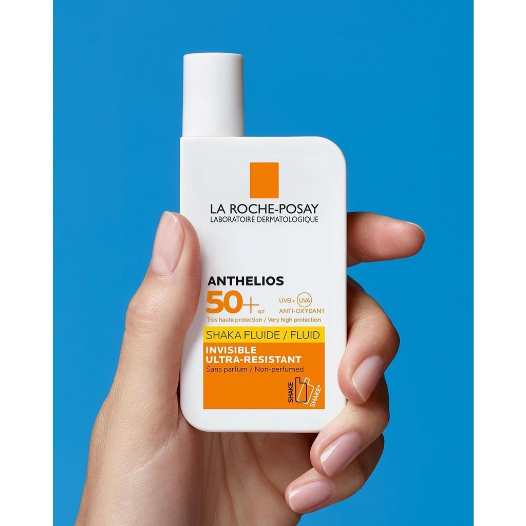Kem chống nắng La Roche Posay Anthelios Invisible Fluid SPF 50+ 50ml dạng sữa lỏng nhẹ không nhờn rít | BigBuy360 - bigbuy360.vn