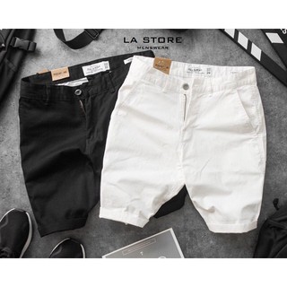Quần Short kaki nam Pull & Bear 2 màu TRẮNG và ĐEN