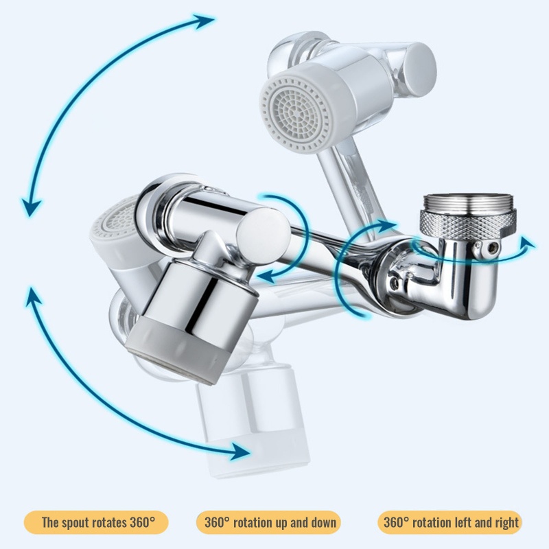 Vòi Nước Nối Dài Chống Văng Xoay 1080 Độ Cho Bồn Rửa
