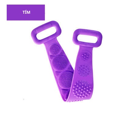 Cọ lưng silicon 2 mặt tẩy tế bào chết, có tay cầm tiện lợi Akii Home NT30