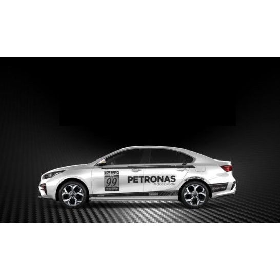 Tem Sườn Xe Ô tô KIA,Team Decal Oto Kia,tặng kèm tem nắp bình xăng hoặc tem chữ kí theo yêu cầu