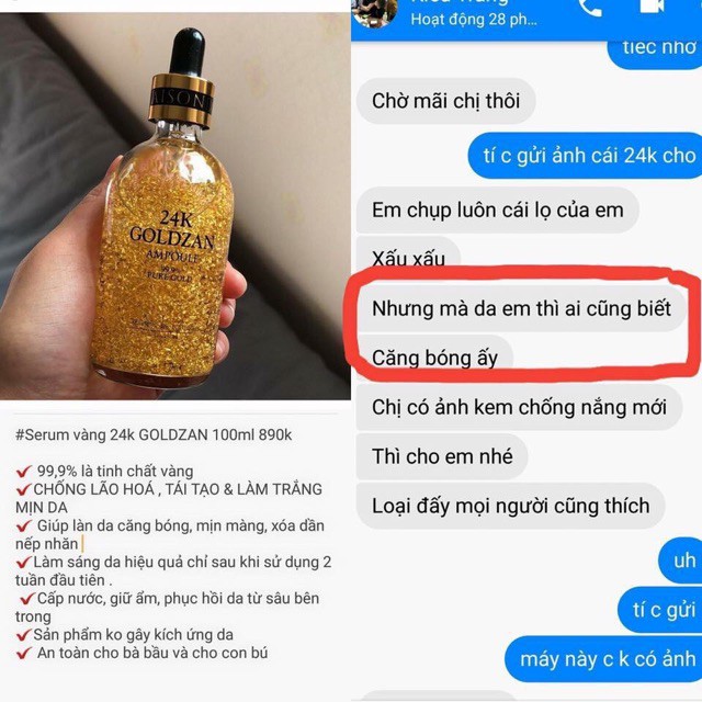 Serum Tinh Chất Vàng 24k Pure Gold Ampoule Thera Lady 100ml (Date mới nhất) - Xuất xứ Úc | BigBuy360 - bigbuy360.vn