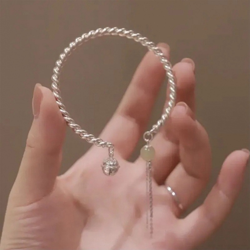 Vòng Tay Chuông Đá Ngọc Bích Nhân Tạo Hetian Làm Quà Tặng Cho Bạn Gái