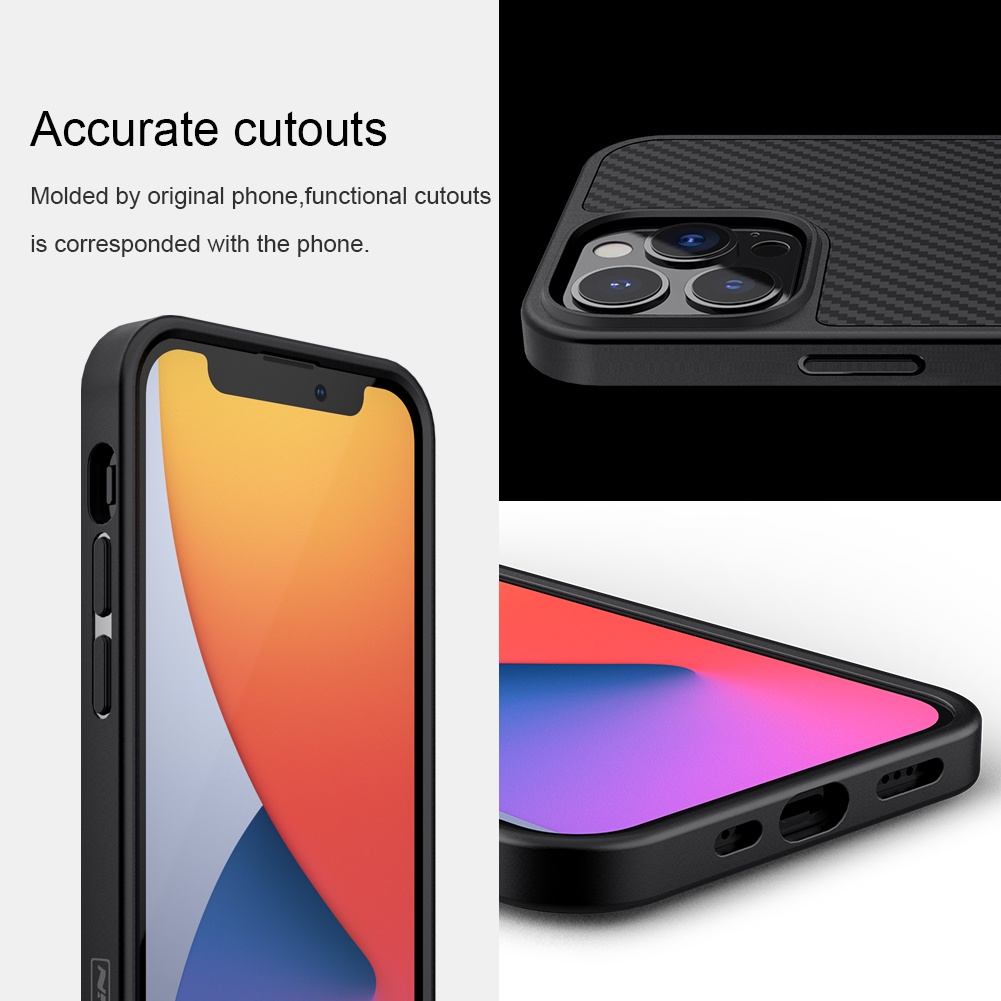 Ốp điện thoại Nillkin bằng sợi carbon tổng hợp siêu mỏng cho iPhone 13 Pro