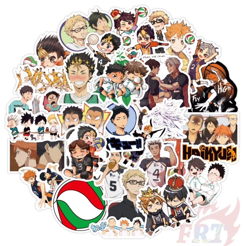 ❉ Haikyuu!! - Series 02 Anime Shoyo Hinata Tobio Kageyama Kei Tsukishima Yu Nishinoya Kozume Kenma Stickers ❉ 50Pcs/Set DIY Fashion Doodle Decals Stickers