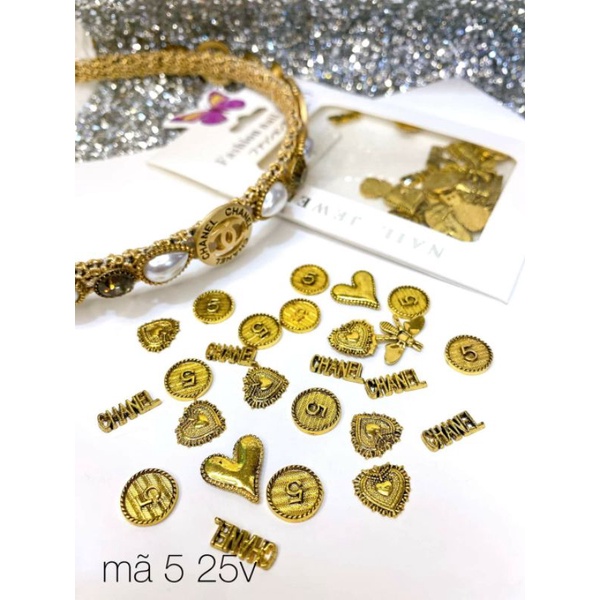 set charm kim loại đẹp