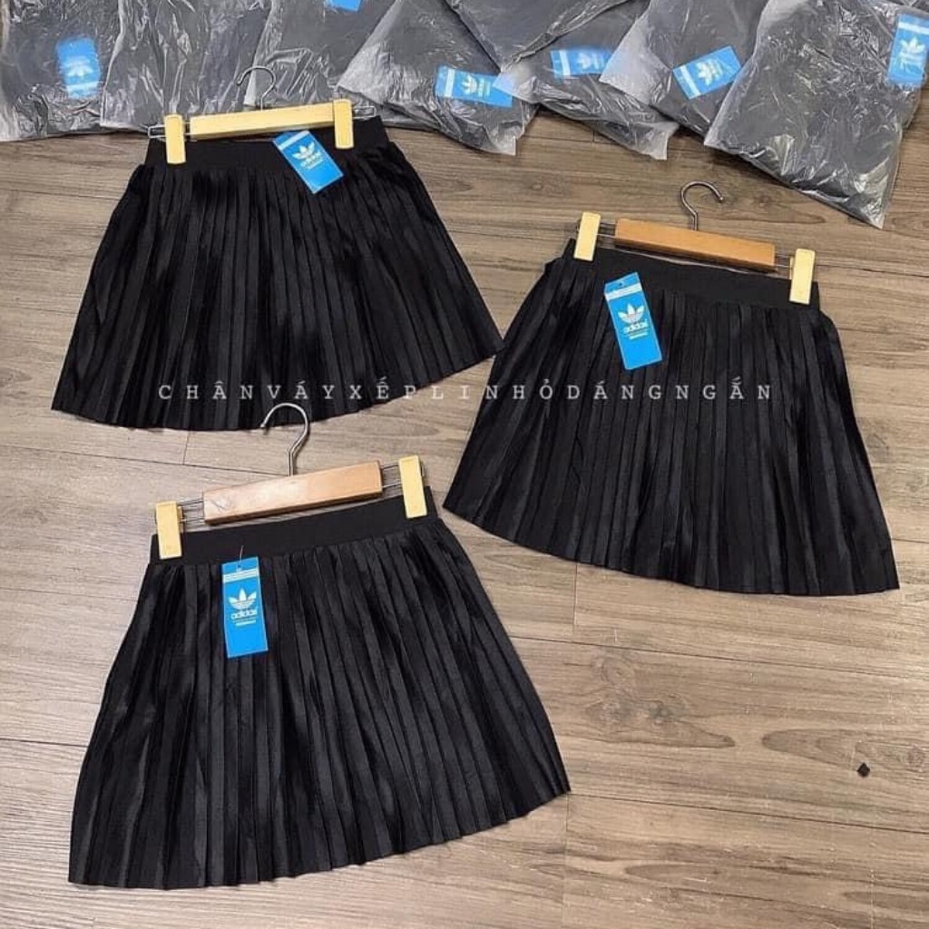 Chân váy đen ngắn xòe có lưng thun quần trong dập ly dễ mặc thời trang 2021 DUMISA CV02 | BigBuy360 - bigbuy360.vn