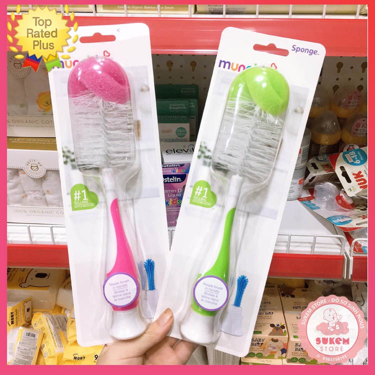 Cọ Bình Sữa Munchkin Thiết Kế 2 Trong 1
