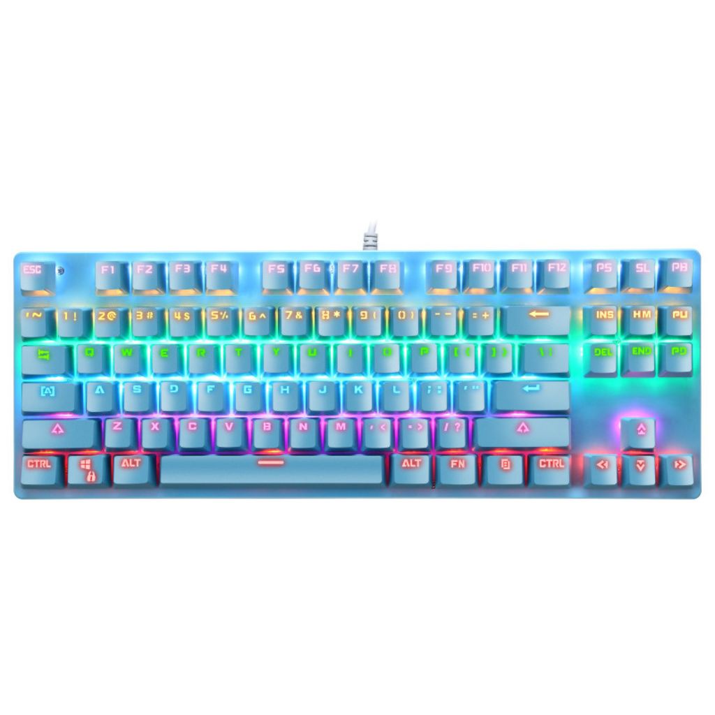 Bàn phím cơ rgb K7 87 phím blue swich phù hợp cho chơi game và các tác vụ khác